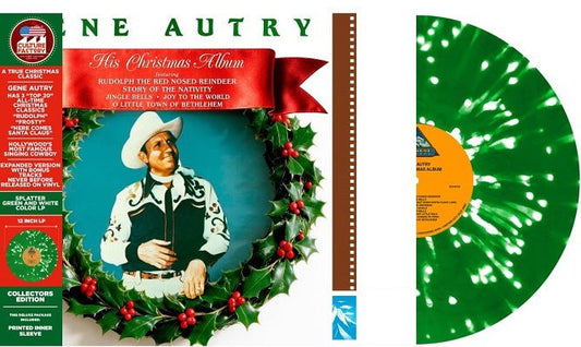 AUTRY,GENE - HIS CHRISTMAS ALBUM Green Colored Vinyl LP