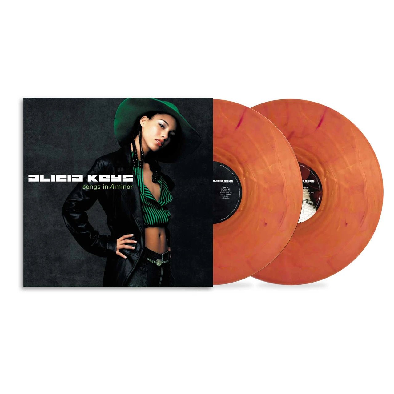 KEYS,ALICIA - SONGS IN A MINOR Translucent Burnt Orange Marbled Vinyl LP