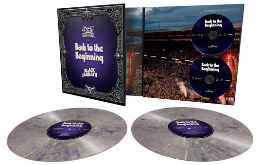 OZZY OSBOURNE & BLACK SABBATH - Back To The Beginning 2 Blu-Ray Silver & Purple Metallic Splatter Vinyl LP