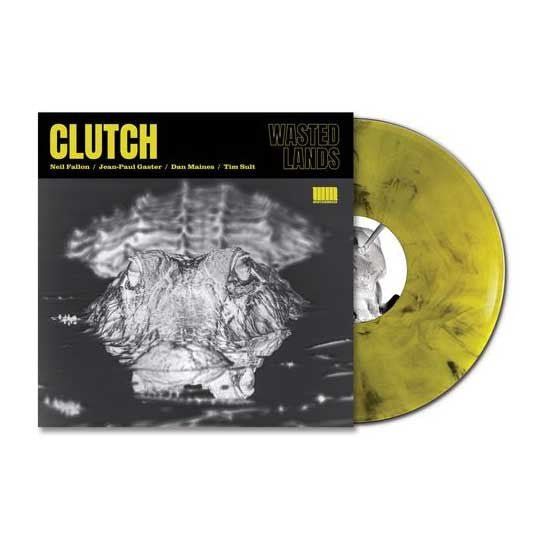 CLUTCH - Wasted Lands Yellow Black Marble Vinyl LP