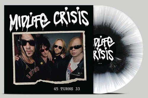 45 TURNS 33 - BLACK/WHITE SPLATTER