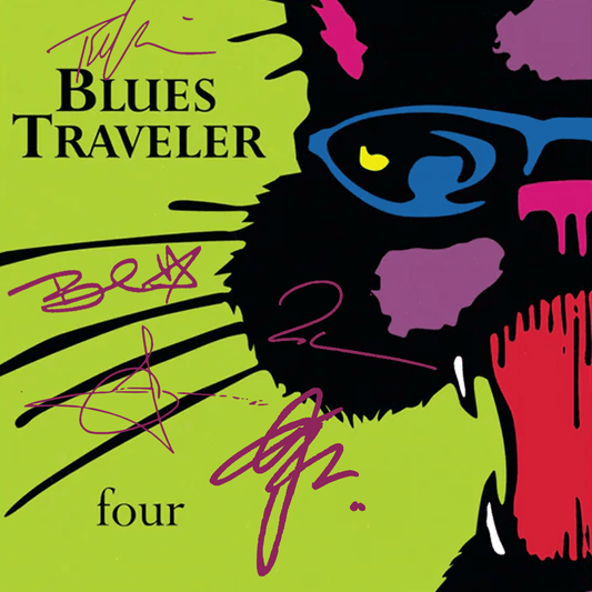 Blues Traveler - Four Autographed w/ Record Mat 30th Anniversary Purple Colored Vinyl LP