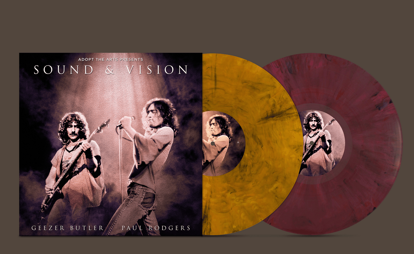 SOUND & VISION LIVE DOUBLE-VINYL ALBUM HONORING PAUL RODGERS AND GEEZER BUTLER TO BENEFIT ADOPT THE ARTS FOUNDATION -VINYL LP