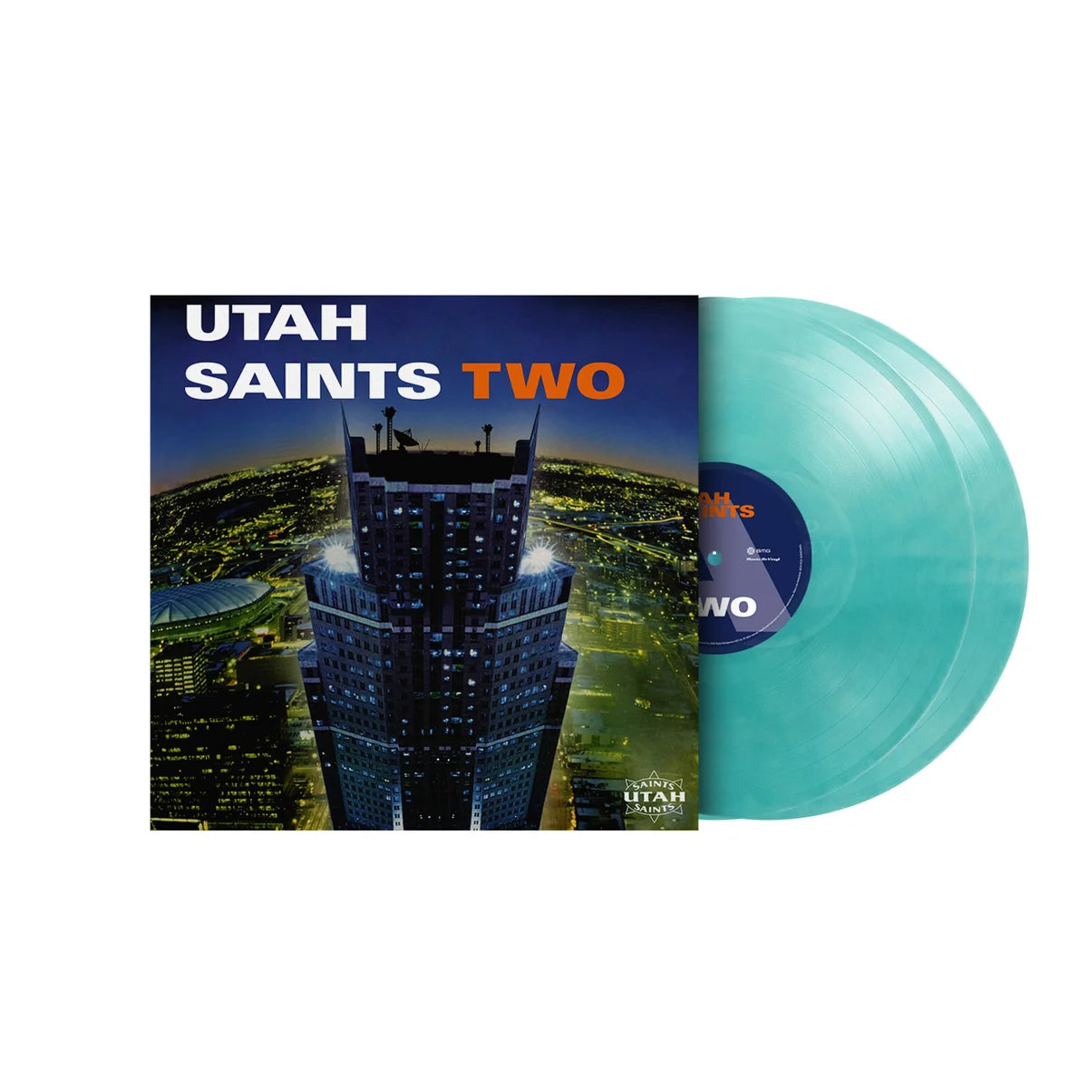 UTAH SAINTS - TWO Clear Turquoise Vinyl LP
