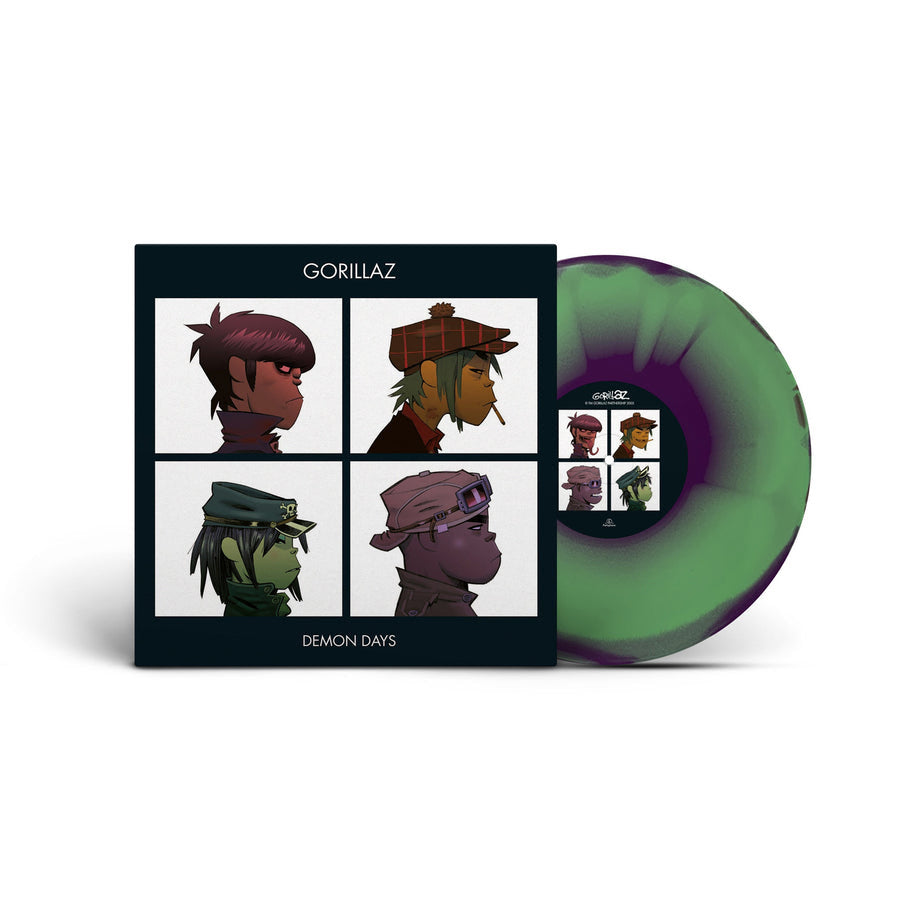 GORILLAZ - Demon Days Half-Speed Mastered Green, Purple, & Red Vinyl LP