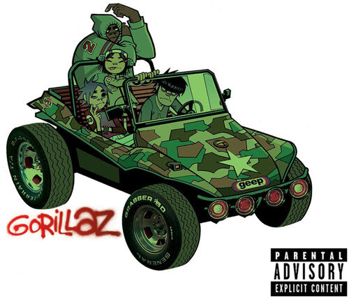 GORILLAZ - Gorillaz Camouflage Green, Brown & Black Vinyl LP