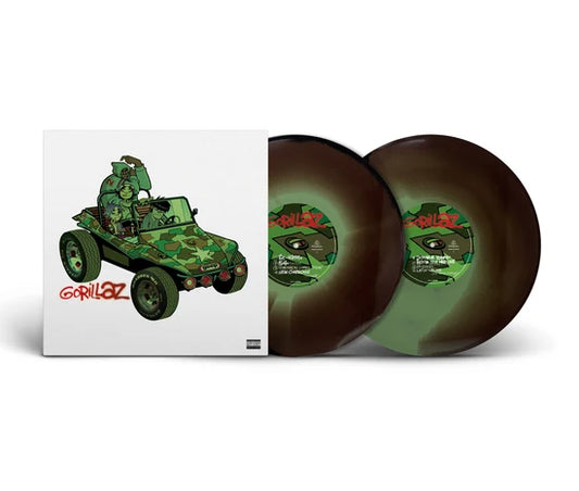 GORILLAZ - Gorillaz Camouflage Green, Brown & Black Vinyl LP
