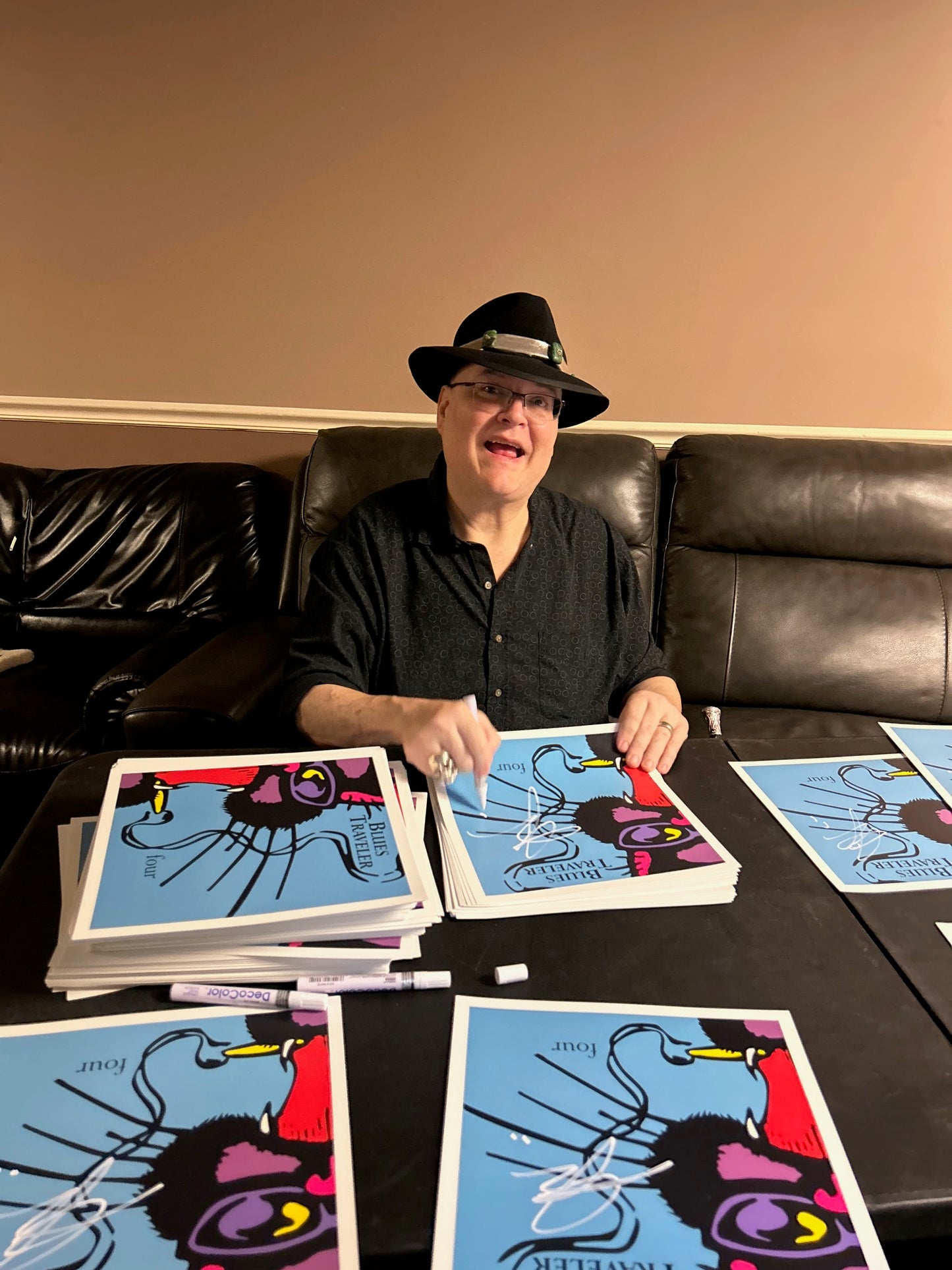 John Popper - Alternative Cover of Four Personally Signed Lithograph