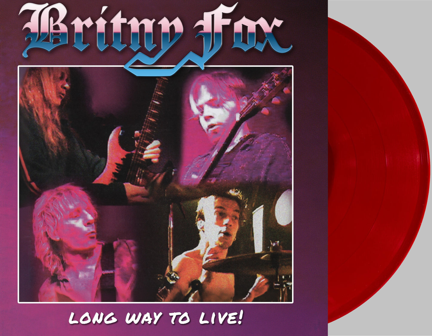 Britny Fox - Long Way To Live Clear Red Vinyl/Limited Edition Vinyl LP