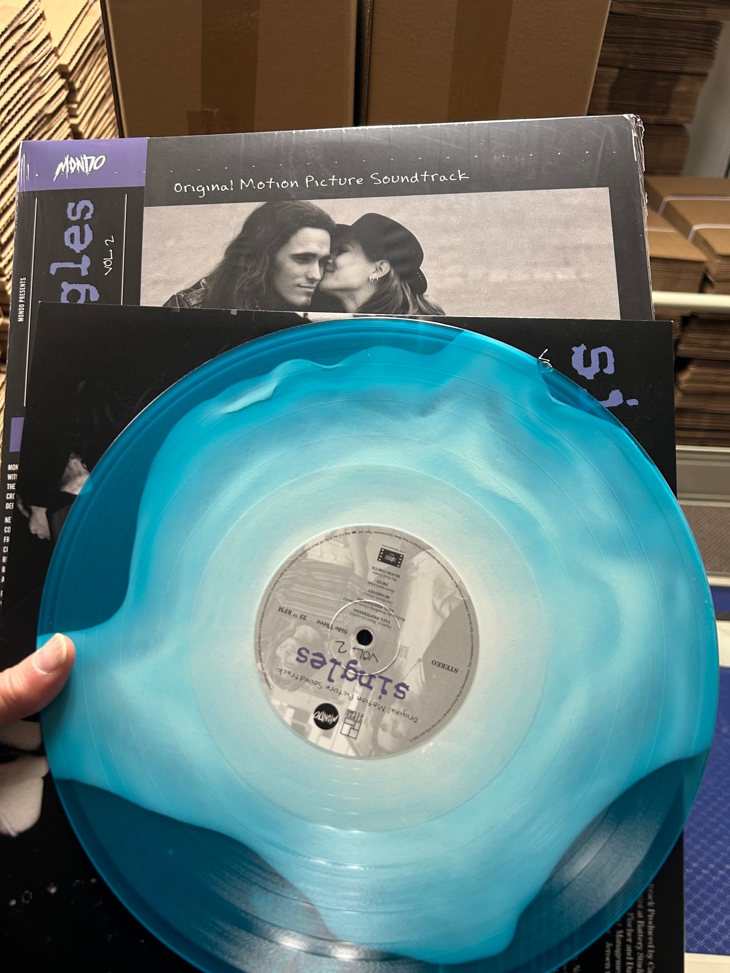 Singles Vol. 2 Original Motion Picture Soundtrack Pacific Rain Blue Colored Vinyl LP