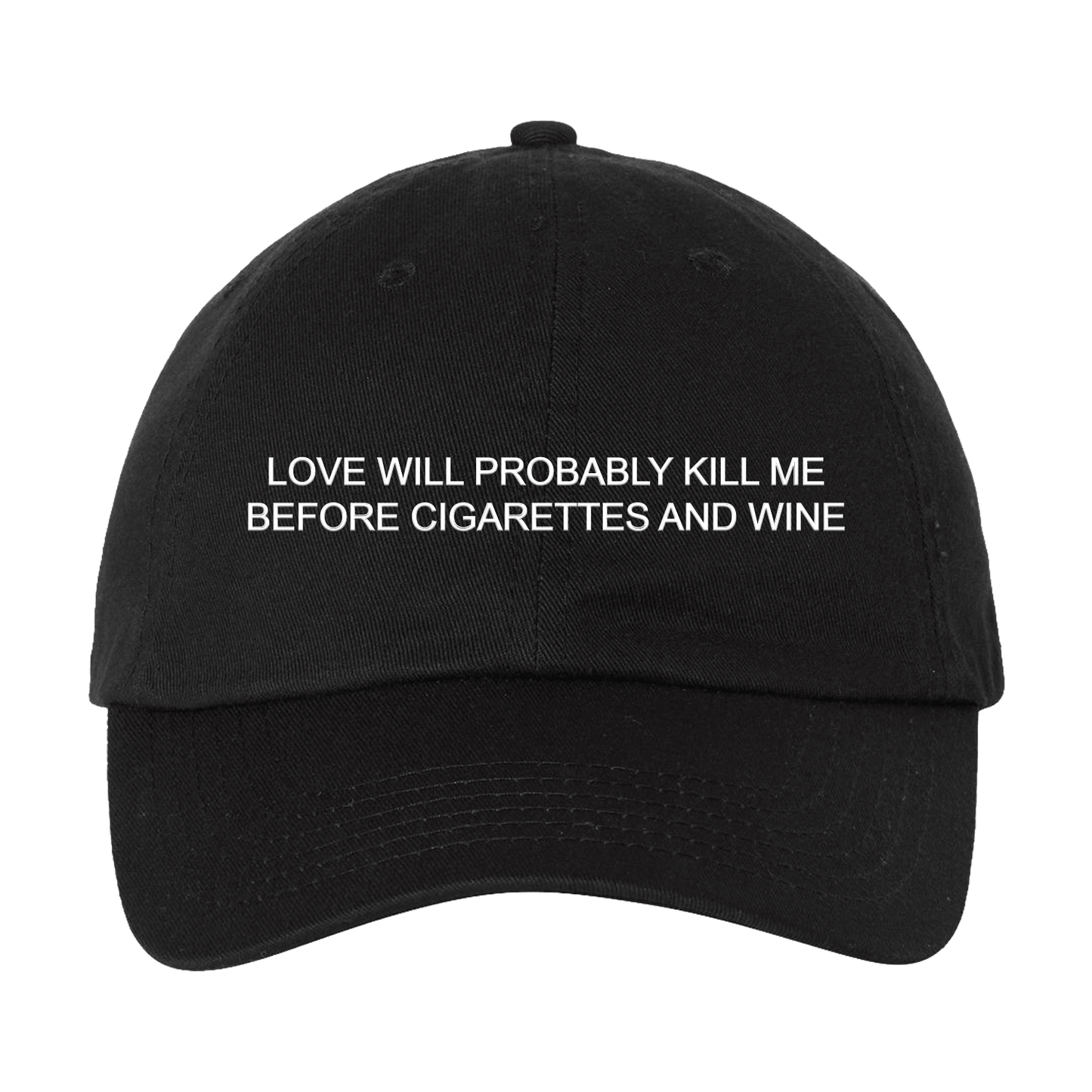 LUKE SPILLER LOVE WILL PROBABLY KILL ME BEFORE CIGARETTES AND WINE HAT