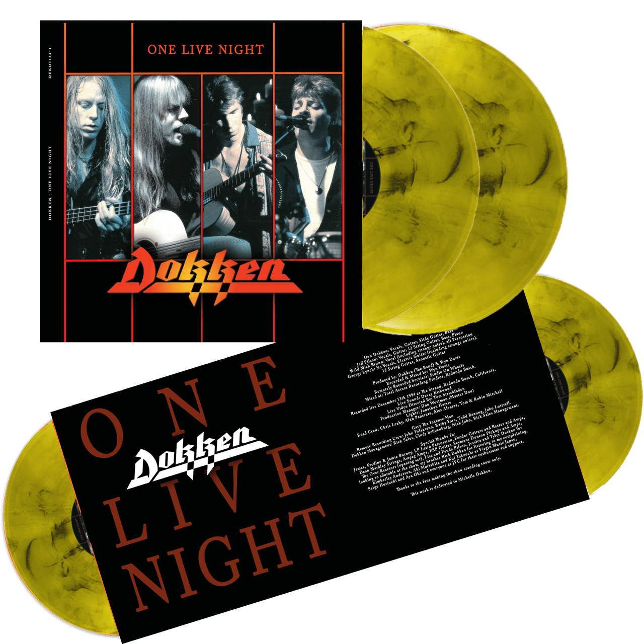 Dokken - One Live Night Smoke Yellow Vinyl LP