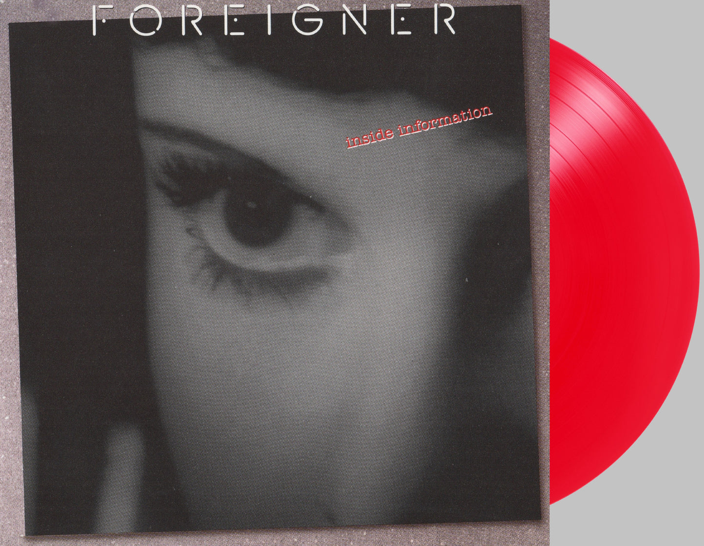 FOREIGNER - INSIDE INFORMATION Clear Red Vinyl LP