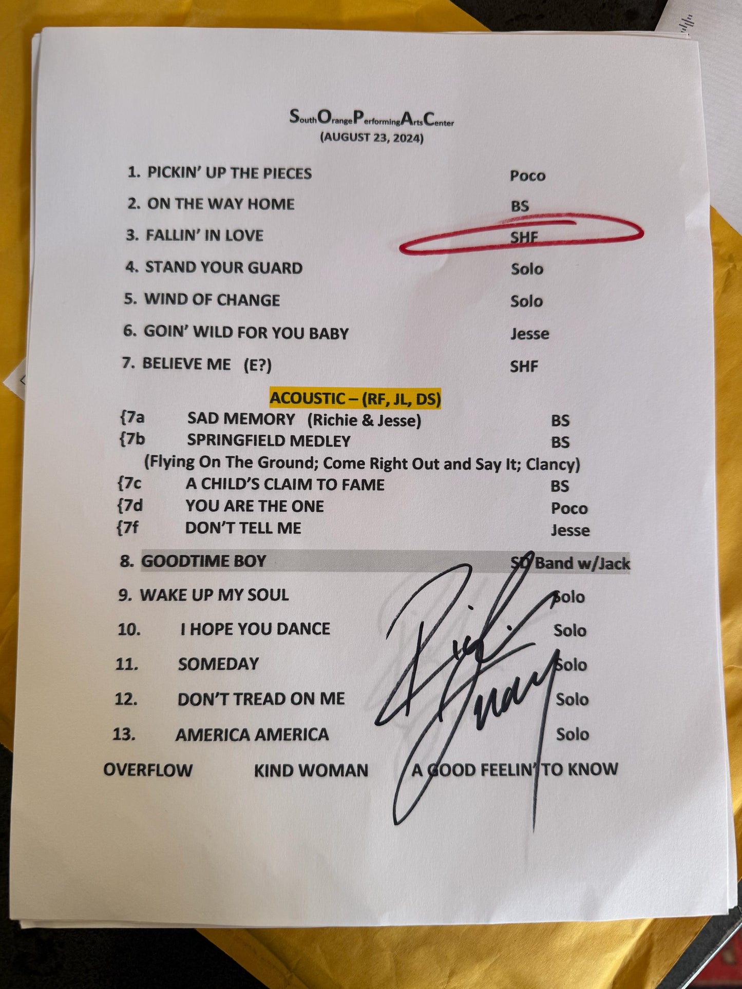 THE SOUTHER HILLMAN FURAY BAND - 50TH ANNIVERSARY EDITION Clear Blue W /Autograph  Vinyl LP