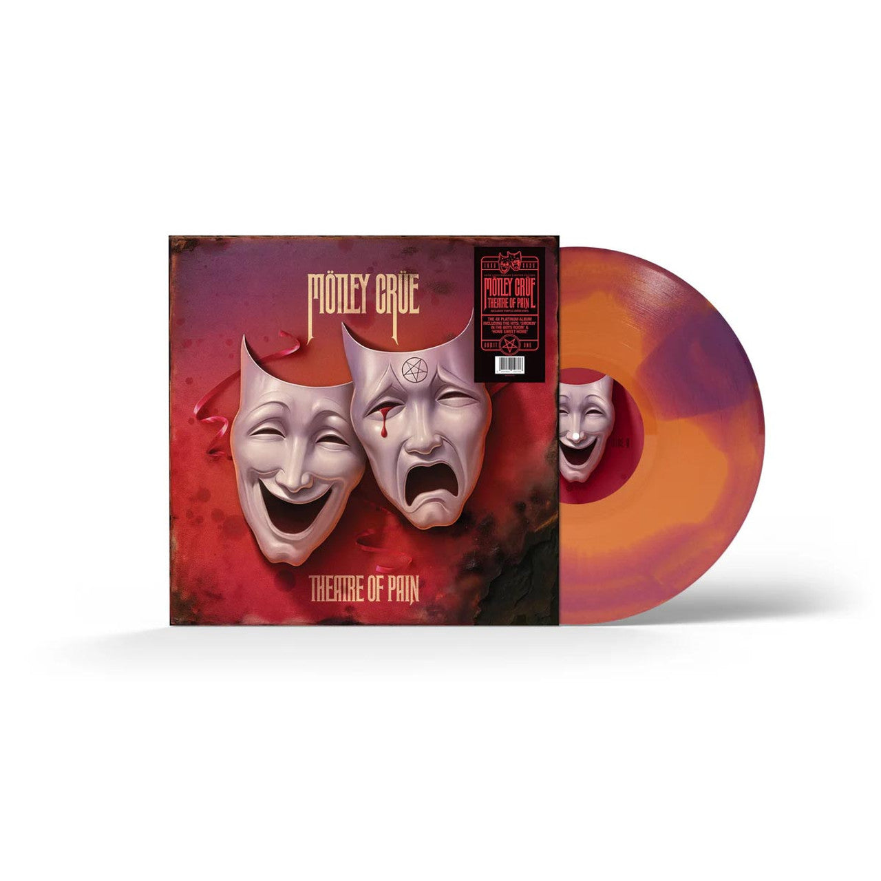 MOTLEY CRUE - THEATRE OF PAIN COLORED Vinyl LP