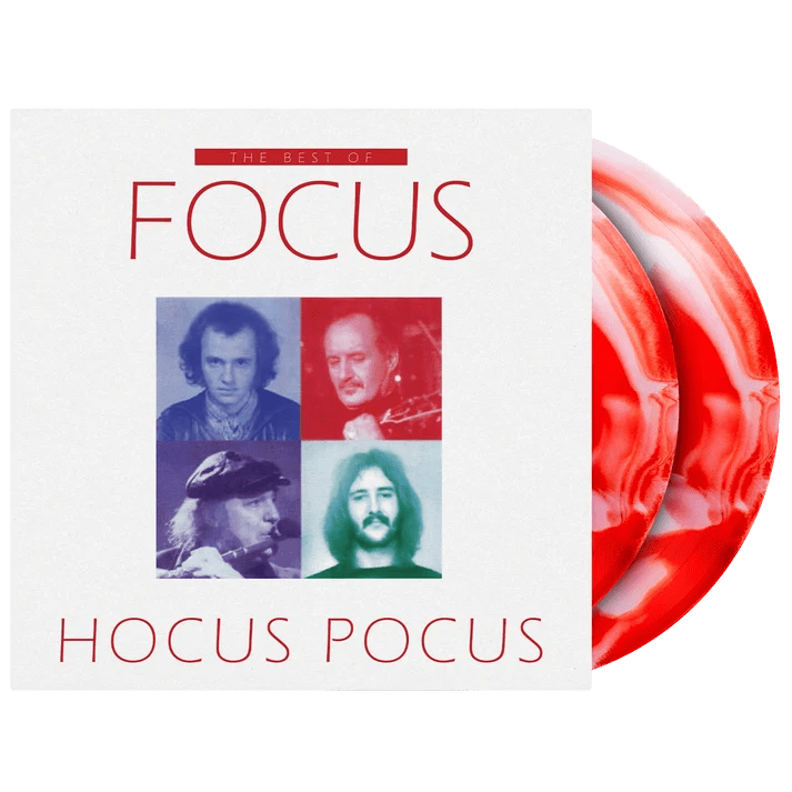 FOCUS - BEST OF FOCUS HOCUS POCUS Red and White Swirl Vinyl LP