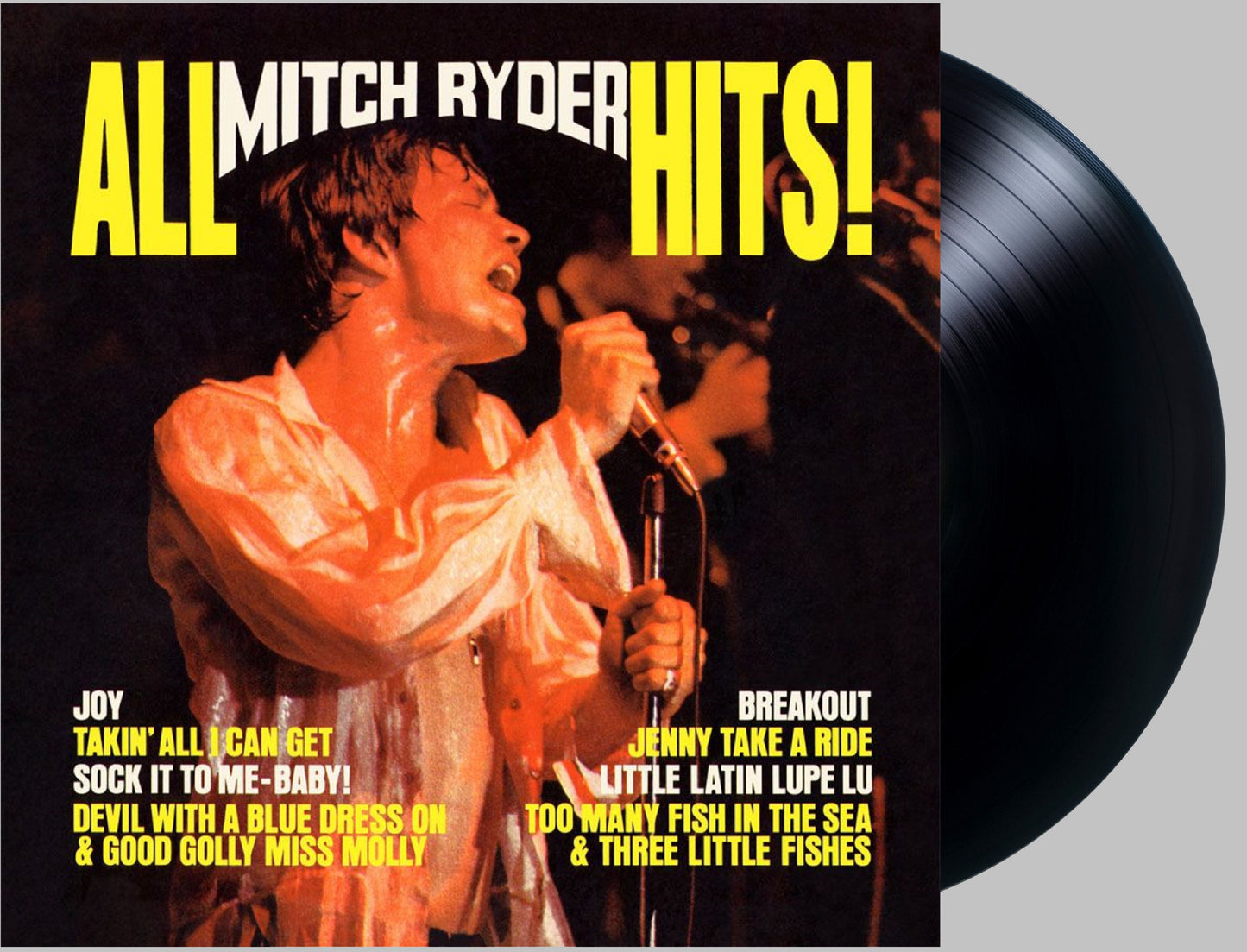 MITCH RYDER & THE DETROIT WHEELS - ALL MITCH RYDER HITS - ORIGINAL NEW VOICE RECORDINGS 180 GRAM Vinyl LP