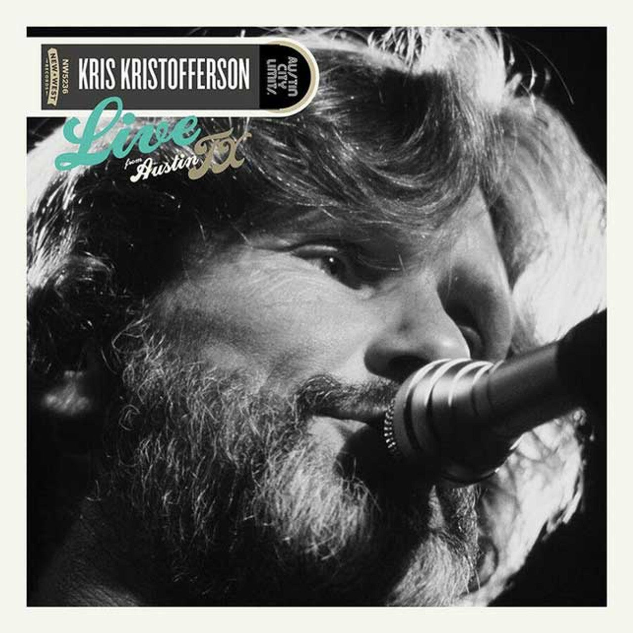 KRIS KRISTOFFERSON - LIVE FROM AUSTIN, TX - RAINBOW SPLATTER Vinyl LP