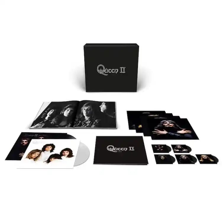 Queen ll Deluxe 5 CD & 2 LP 112 Page Book Box Set Vinyl LP