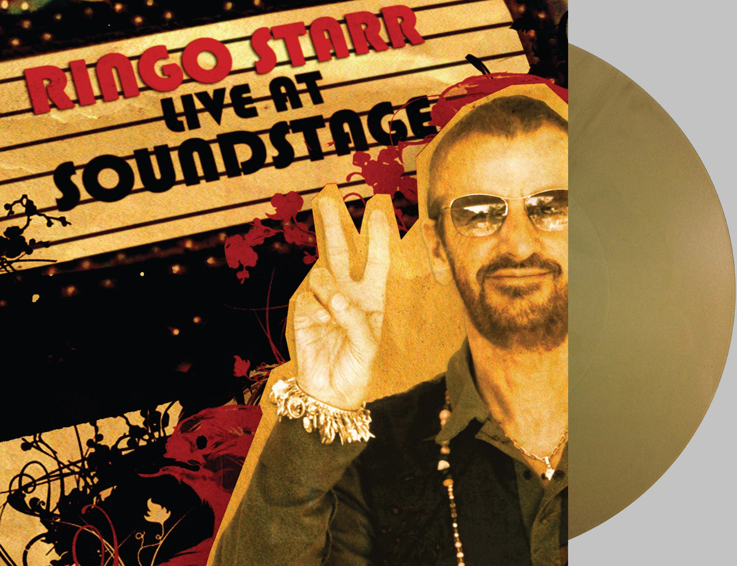 RINGO STARR - LIVE AT SOUNDSTAGE GOLD METALLIC Vinyl LP