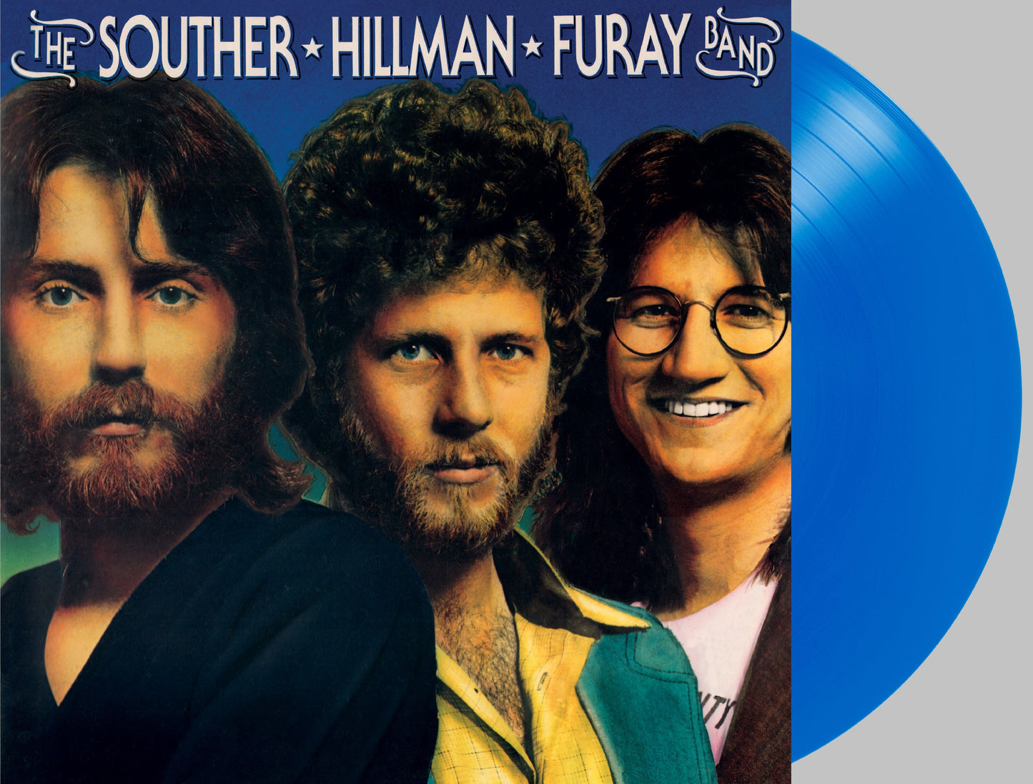 THE SOUTHER HILLMAN FURAY BAND - 50TH ANNIVERSARY EDITION Clear Blue W /Autograph  Vinyl LP