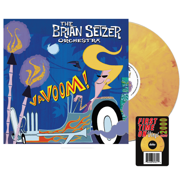 THE BRIAN SETZER ORCHESTRA - VAVOOM! CARAVAN YELLOW Vinyl LP