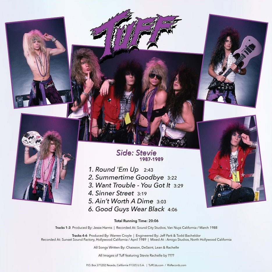 TUFF - THE GLAM YEARS 1985-1989 BLACK/PURPLE Vinyl LP