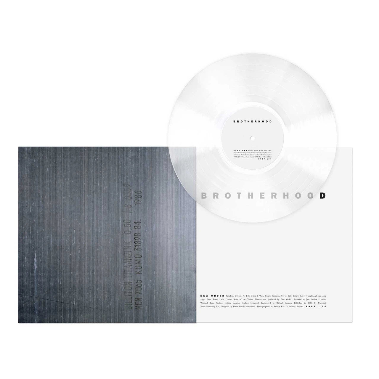 NEW ORDER - BROTHERHOOD Crystal Clear Vinyl LP