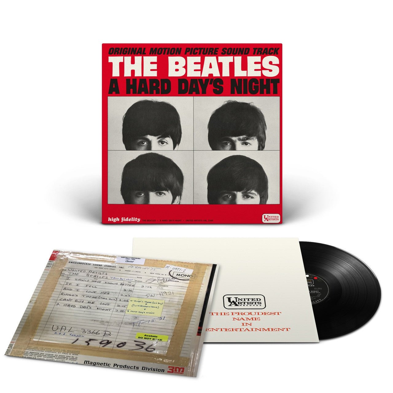 THE BEATLES - A HARD DAY'S NIGHT (ORIGINAL MOTION PICTURE SOUNDTRACK) (MONO) 180 GRAM Vinyl LP