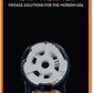 Vinyl Styl® 7 inch 45 RPM Vinyl Record Adapter - Snap In - 10 Pk (Orange/White)
