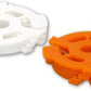 Vinyl Styl® 7 inch 45 RPM Vinyl Record Adapter - Snap In - 10 Pk (Orange/White)