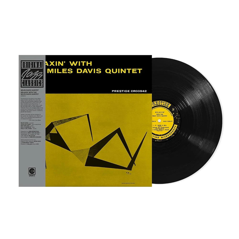 DAVIS,MILES - RELAXIN WITH MILES DAVIS QUINTET - ORIGINAL JAZZ Vinyl LP