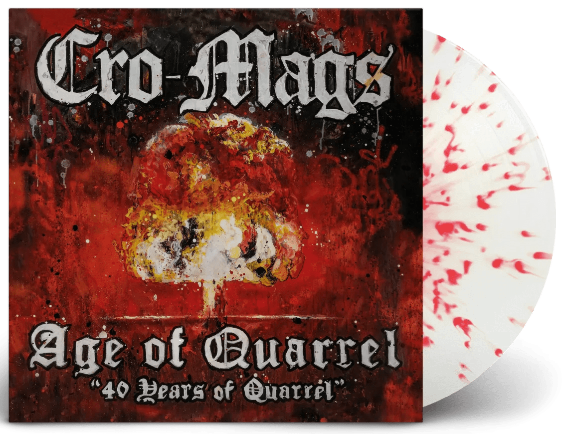 CRO-MAGS - AGE OF QUARREL: 40 YEARS OF QUARREL CRYSTAL RED SPLATTER Vinyl LP