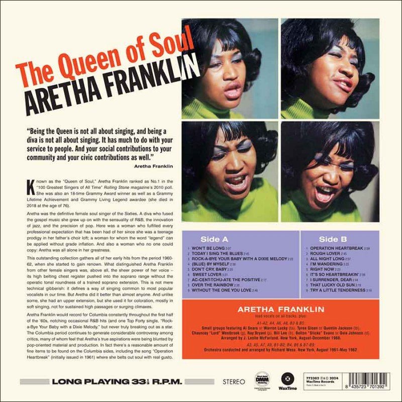FRANKLIN,ARETHA - QUEEN OF SOUL Vinyl LP
