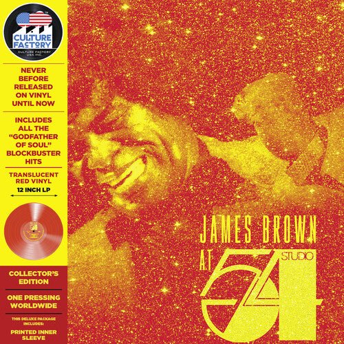 BROWN,JAMES - AT STUDIO 54 NEW YORK CITY Red Vinyl LP
