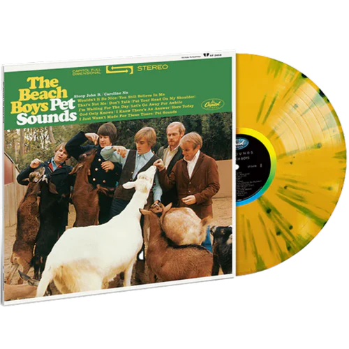 BEACH BOYS - PET SOUNDS Limited Edition, Yellow & Green Splatter Colored VinylVinyl LP