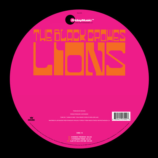 The Black Crowes - Lions 2 LP Picture Disc/25th Anniversary Limited Edition Vinyl LP