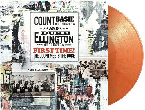 ELLINGTON,DUKE / BASIE,COUNT - FIRST TIME THE COUNT MEETS THE DUKE Orange & White Vinyl LP