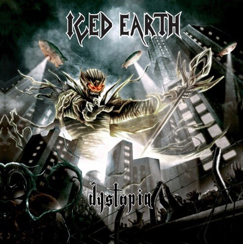 ICED EARTH - DYSTOPIA Black & Red Marbled Vinyl LP