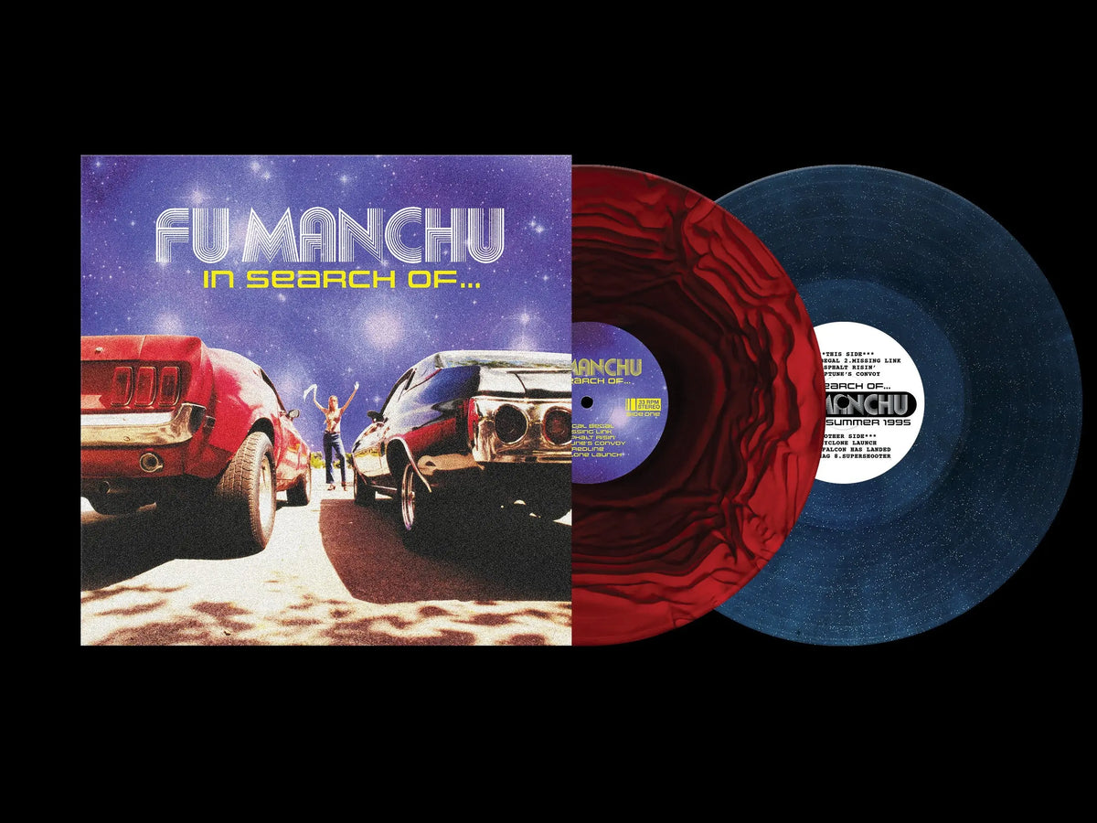 FU MANCHU - IN SEARCH OF - 30TH ANNIVERSARY - RED/BLUE Vinyl LP