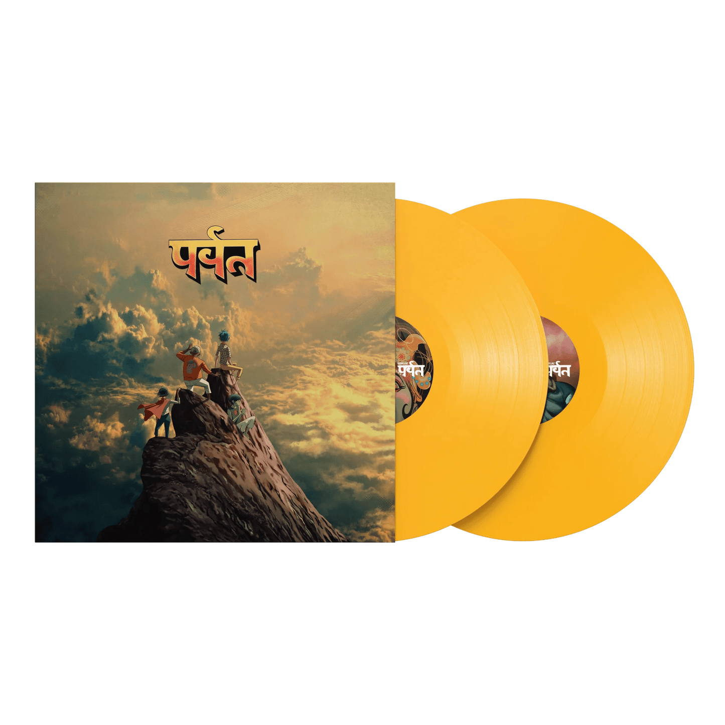 GORILLAZ - MOUNTAIN Yellow Vinyl LP