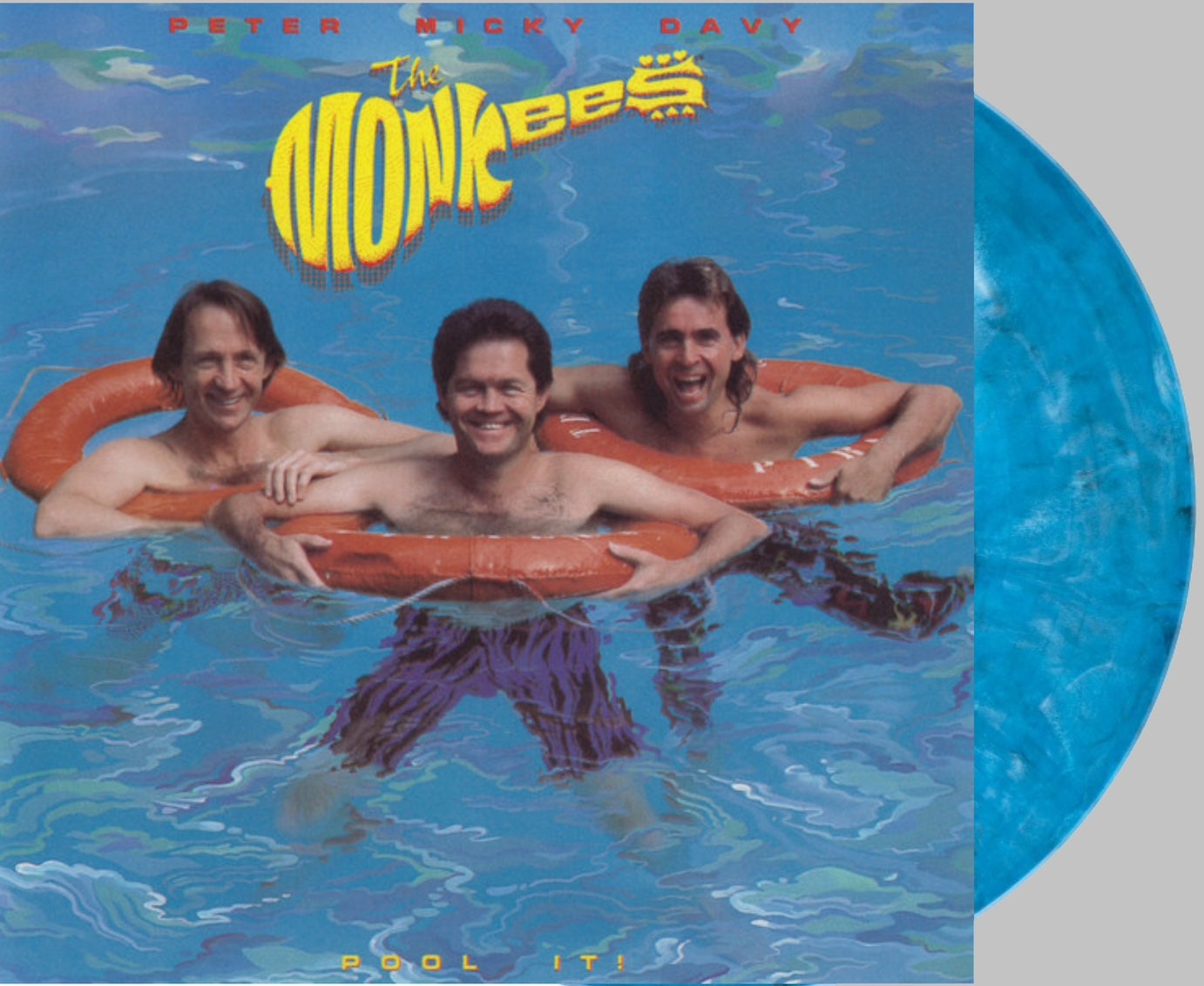THE MONKEES - POOL IT ANNIVERSARY EDITION BLUE SWIRL Vinyl LP