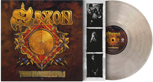 SAXON - INTO THE LABYRINTH Clear & Black Marble Vinyl LP