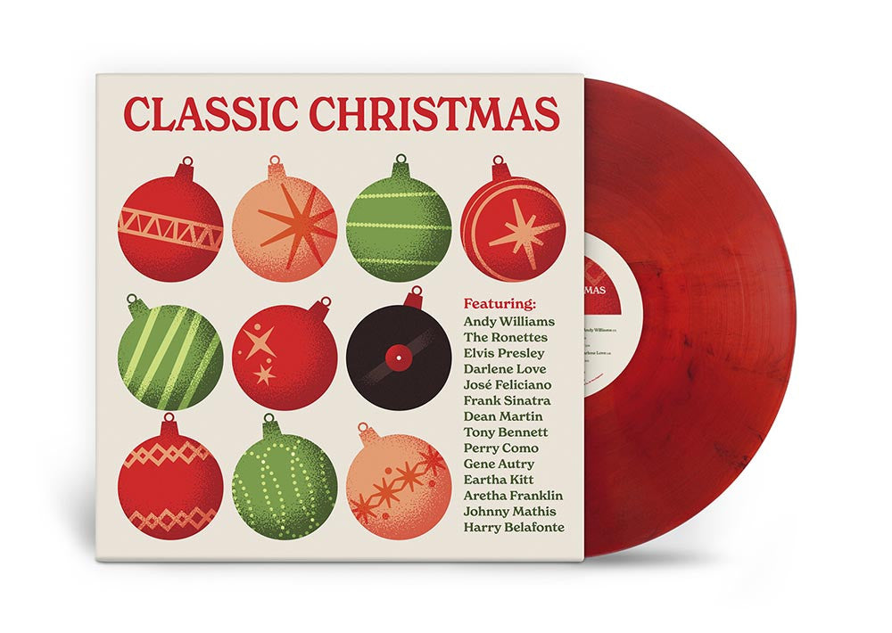 CLASSIC CHRISTMAS / VARIOUS Red Vinyl LP