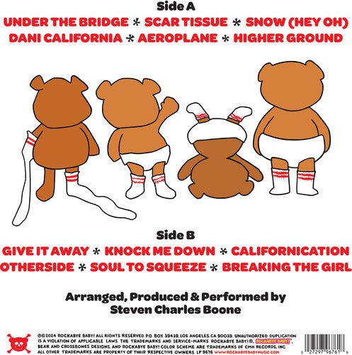 ROCKABYE BABY! - LULLABY RENDITIONS OF RED HOT CHILI PEPPERS Vinyl LP