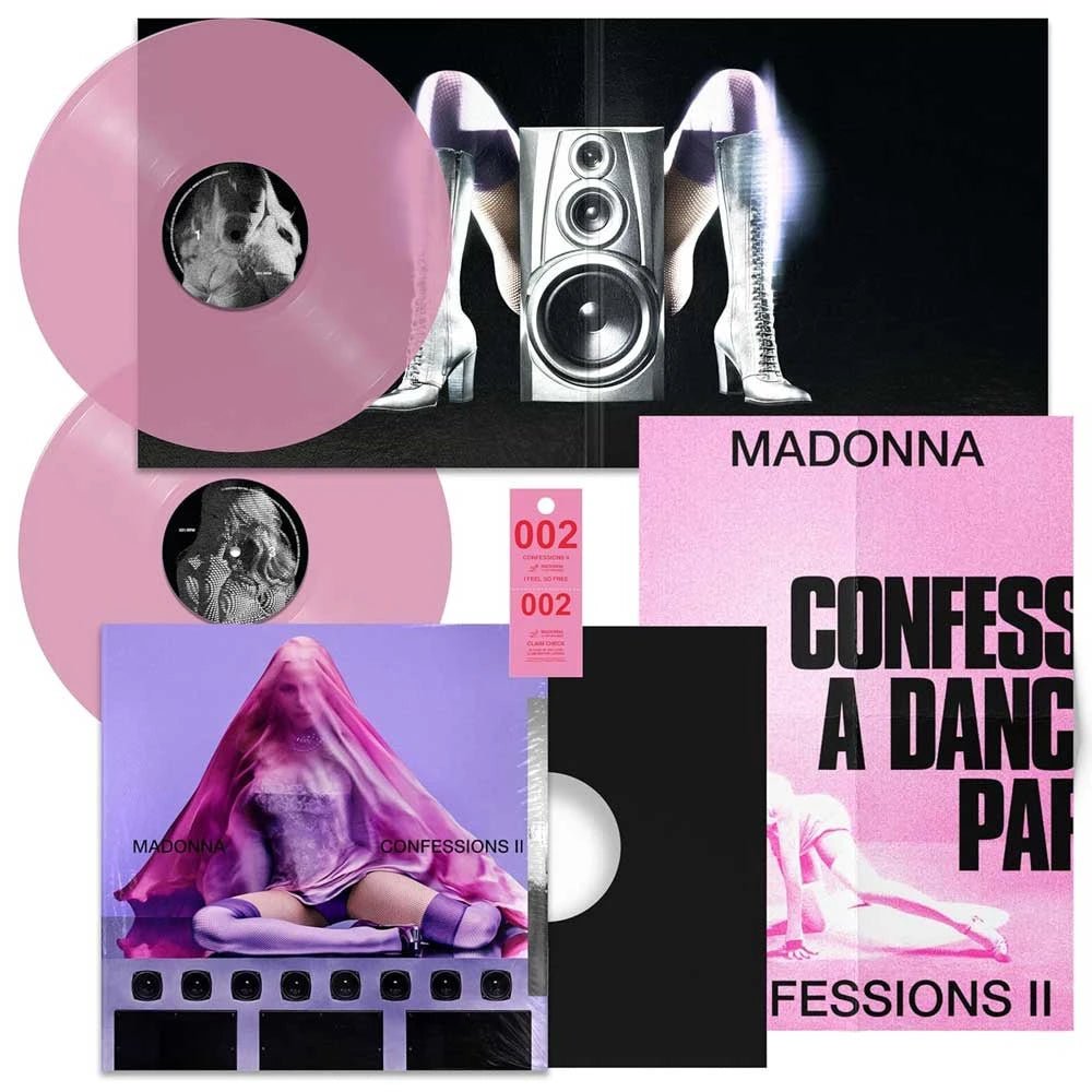 MADONNA - CONFESSIONS II Expanded Translucent Pink Vinyl LP