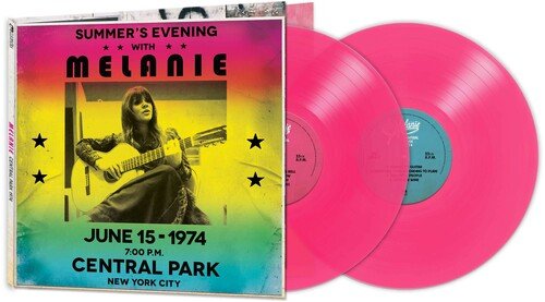 MELANIE - CENTRAL PARK 1974 - PINK Vinyl LP