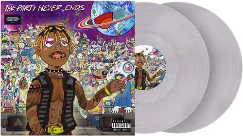 JUICE WRLD - PARTY NEVER ENDS Silver Vinyl LP