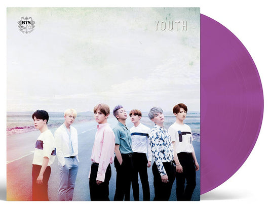 BTS YOUTH - Import Clear Purple Vinyl 2LP