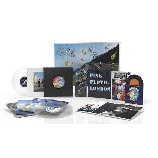 Pink Floyd - Wish You Were Here 50th Anniversary Deluxe 4LP, 2CD, Blu-Ray & 7" Crystal Clear Vinyl  Box Set